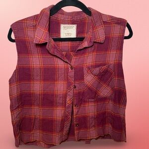 Arizona Jean Company Red Plaid Shirt
